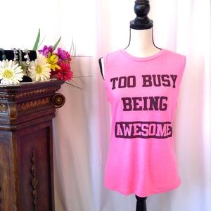 B & B Boutique " To Busy Being Awesome" Top